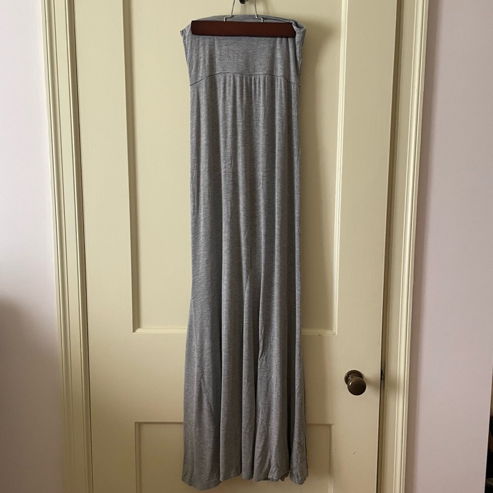 Gray Maxi Skirt